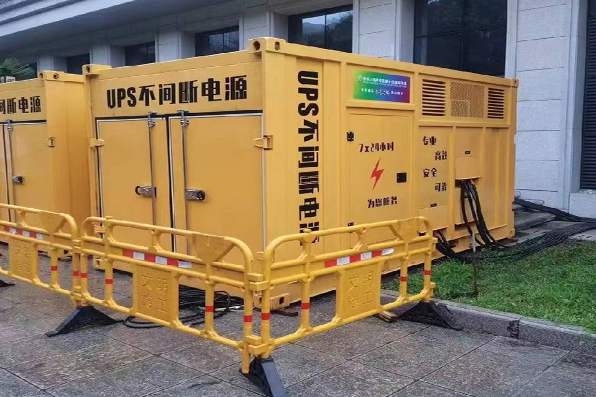 察哈尔右翼前发电机租赁施工现场